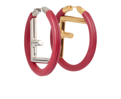 Fendi F is Fendi Hoop Earrings, front view