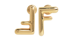 Fendi Fendi First Earrings, Brass, Gold, MII, B, 3*