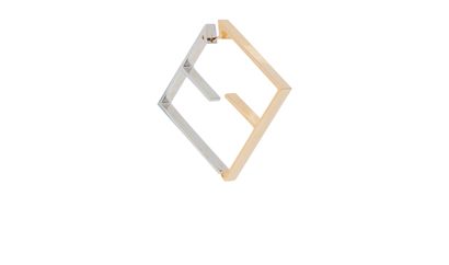 Fendi FF Square Hoop Earring, front view