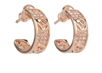 Fendi Crystal FF Earrings, front view