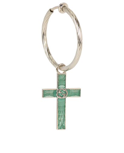 Gucci GG Cross Loop Single Earring, front view