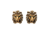 Gucci Lion Head Earrings, front view