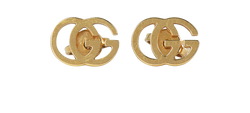 Gucci GG Stud Earrings, 18K Yellow Gold, MII, B, 3*
