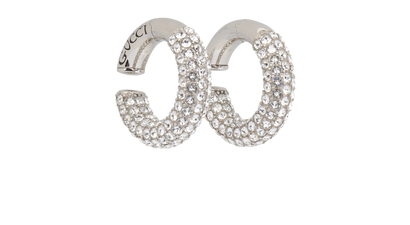 Gucci Crystal Hoop Ear Cuffs, front view