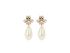 Gucci Pearl Drop Bee Earrings, front view