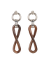 Hermes Buffalo Horn Twist Earrings, back view