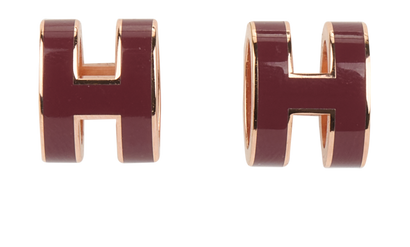 Hermes Mini Pop H Earrings, front view