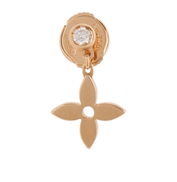 Idylle Blossom LV Ear Stud, Pink Gold Au750/Diamond, D68256, 3*