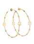 Louis Vuitton Monogram Large Hoop Earrings, &pound;3,500, Jewellery, Gold, Yellow Gold, Front view