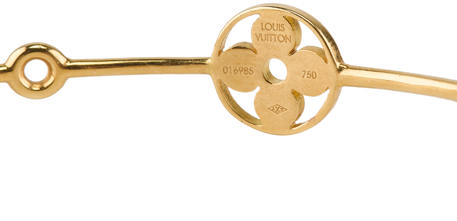 Louis Vuitton Monogram Large Hoop Earrings, &pound;3,500, Jewellery, Gold, Yellow Gold, Other view