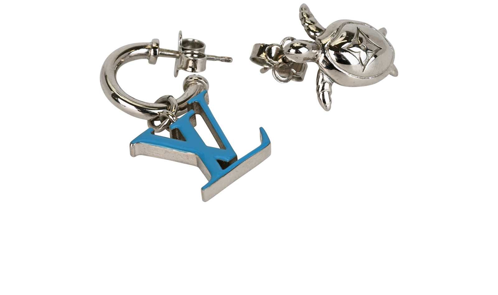 Louis Vuitton Aquatics Trio Earring Set, &pound;180, Jewellery, Gold/Silver, Brass, Other view