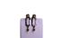 Alexander McQueen Safety Pin Skull Earrings, front view