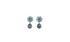 Miu Miu Embellished Flower Clip On Earrings, front view