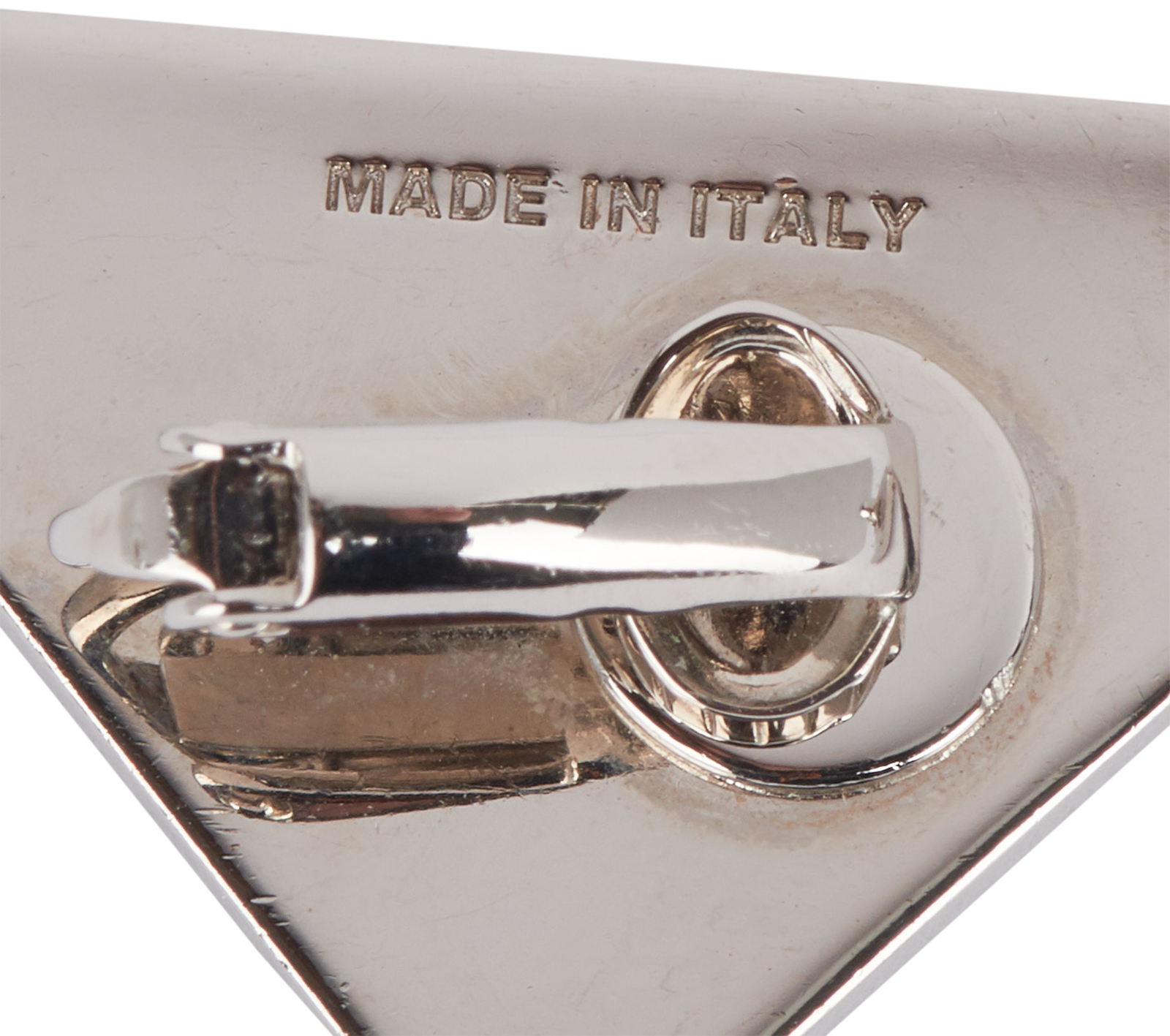 Prada Logo Clip-On earrings, &pound;275, Other view