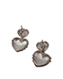 Tiffany Vintage Heart and Arrow Earrings, back view