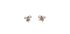 Tiffany Twist Bow Studs, back view