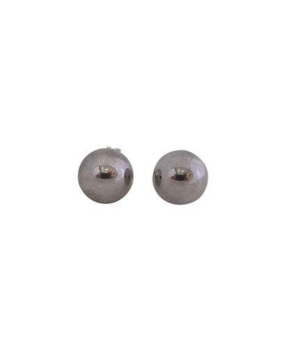Tiffany & Co Ball Stud Earrings Sterling Silver, front view