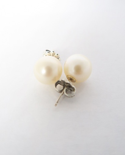 Ziegfeld Collection Pearl Earrings, front view