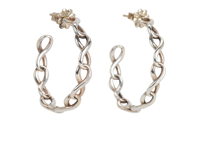 Tiffany Infinity Hoop Earrings, front view