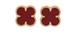 Van Cleef & Arpels Sweet Alhambra Earrings, 18K Rose Gold, DB/RCT, 3*