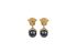Versace Pearl-Drop Medusa Head Earrings, front view