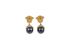 Versace Pearl-Drop Medusa Head Earrings, back view