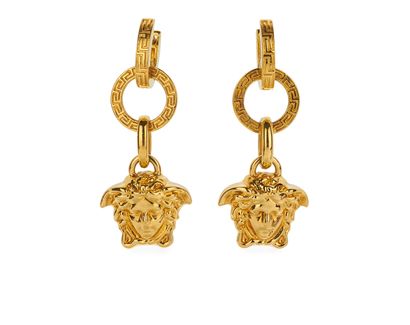 Versace Medusa Earrings, front view