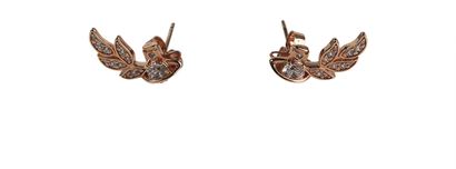 Vivienne Westwood Amma Orb Leaf Earrings, front view