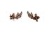 Vivienne Westwood Amma Orb Leaf Earrings, back view
