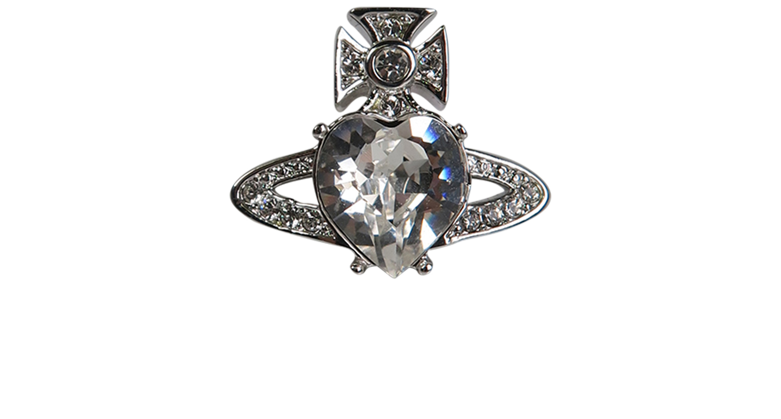 Vivienne Westwood Heart Orb Earring, Earrings Designer Exchange