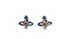 Vivienne Westwood Nano Solitaire Earrings, back view