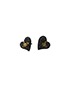 Vivienne Westwood Heart Orb Stud Earrings, £60, Jewellery, Front view