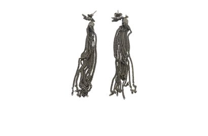 Saint Laurent Loulou Earrings, front view