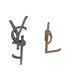 YSL Monogram Clips Ons, front view