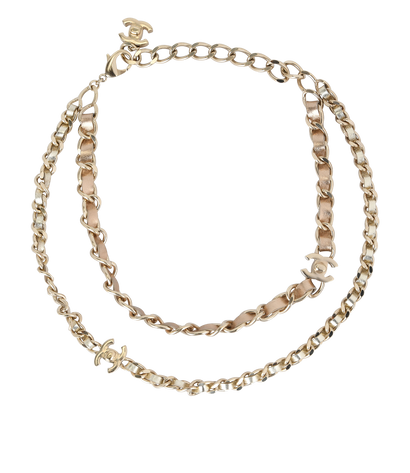 Chanel B15C CC Chain Choker, front view