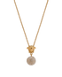 Versace Medusa Head & Ball Drop Necklace, &pound;90, Jewellery, Gold, Brass/Crystal, Other view