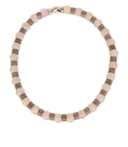 Bottega Veneta Crystal Beaded Necklace, front view