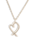 Tiffany & Co Paloma Picasso Loving Heart Necklace, &pound;180, Jewellery, Silver, Silver, Other view