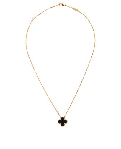 Van Cleef & Arpels Vintage Alhambra Necklace, &pound;1,950, Jewellery, Black/Gold, Yellow Gold, Front view