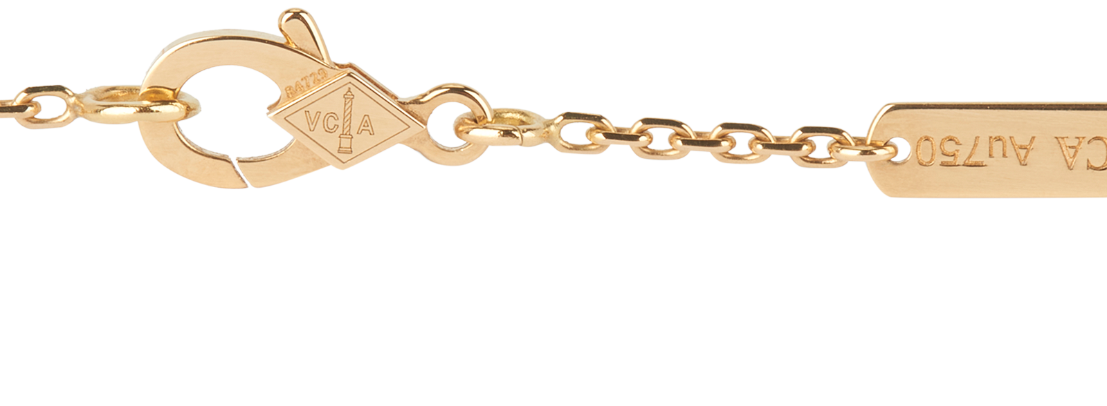 Van Cleef & Arpels Vintage Alhambra Necklace, &pound;1,950, Jewellery, Black/Gold, Yellow Gold, Other view