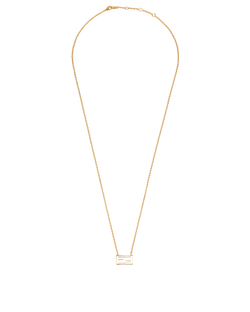 Fendi Baguette Necklace, Brass, Gold, B, 2*