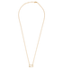 Fendi Baguette Necklace, &pound;175, Jewellery, Gold, Brass, Back view