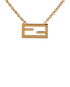 Fendi Baguette Necklace, &pound;175, Jewellery, Gold, Brass, Other view