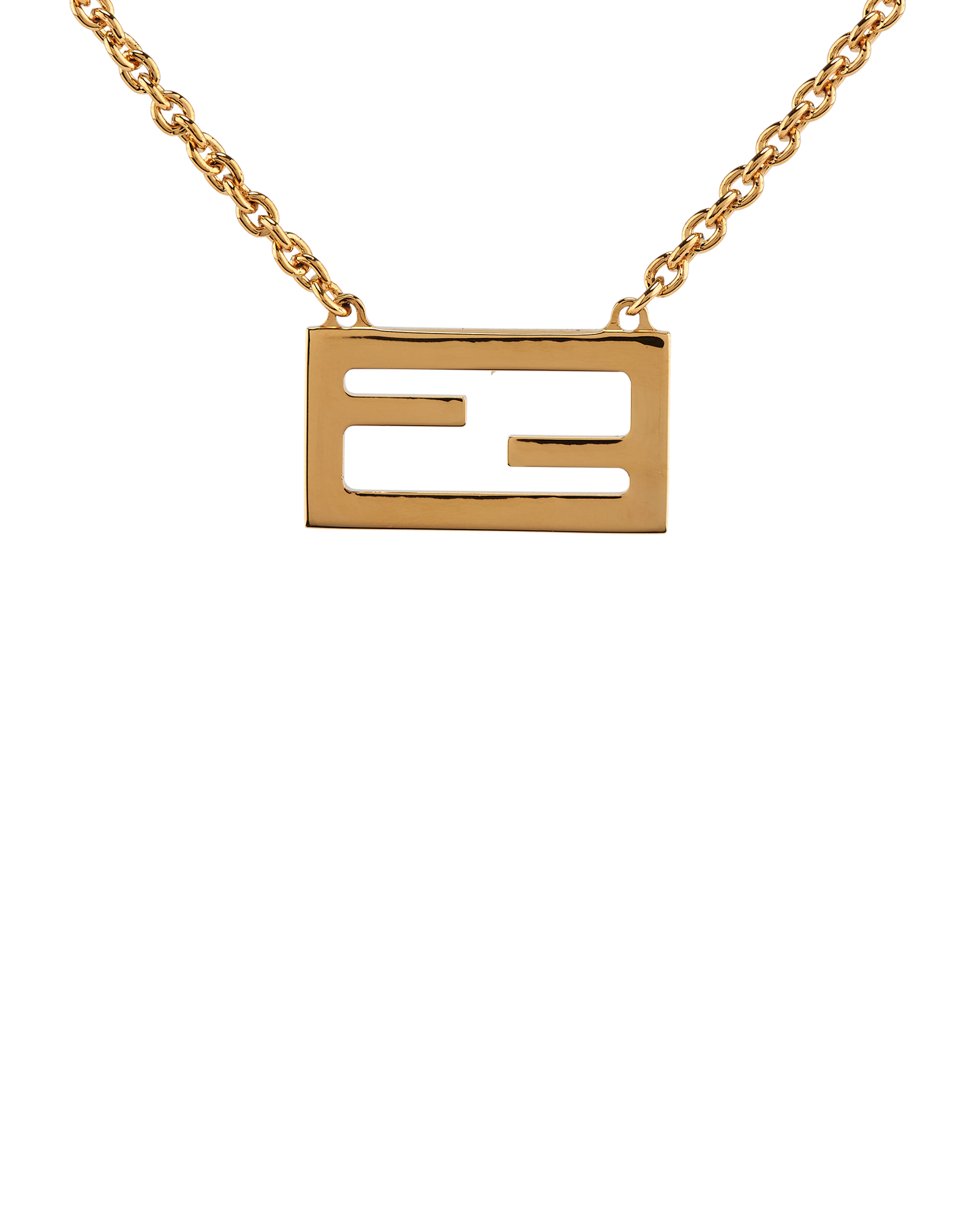 Fendi Baguette Necklace, &pound;175, Jewellery, Gold, Brass, Other view