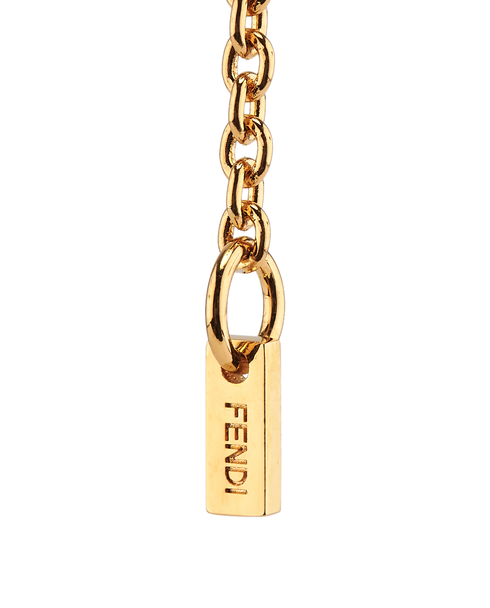 Fendi Baguette Necklace, &pound;175, Jewellery, Gold, Brass, Other view