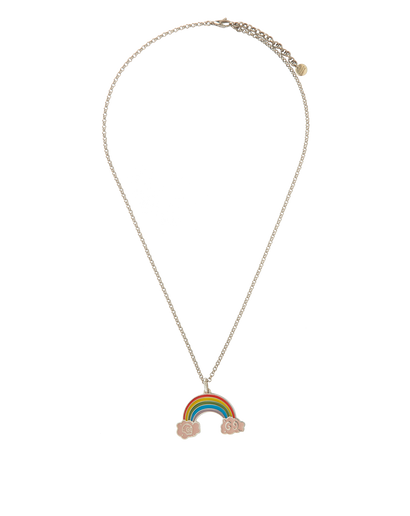 Gucci Ghost Rainbow Pendant Necklace, £150, Jewellery, Silver, Silver, Front view