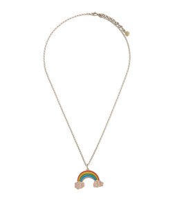 Gucci Ghost Rainbow Pendant Necklace, Silver 925, Multi, DB/B, 3*