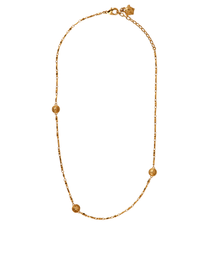 Versace Medusa Chain Necklace, &pound;220, Jewellery, Gold, Brass, Front view