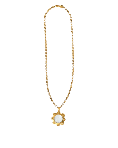 Chanel Vintage 96P Magnifying Glass Pendant Necklace, £650, Jewellery, Gold, Brass, Front view