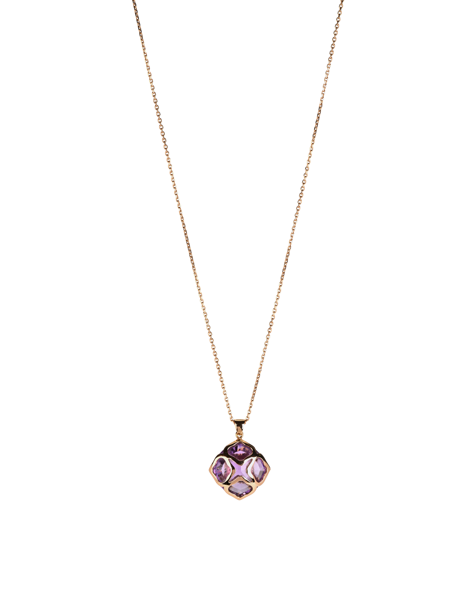 Chopard Imperiale Amethyst Necklace & Earrings Set, &pound;2,200, Jewellery, Rose Gold, Rose Gold, Other view